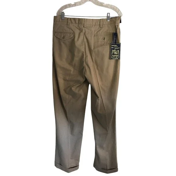 Polo Ralph Lauren Pants Men's Size 35 / 32 Beige Khaki 100% Cotton 35x32 New NWT